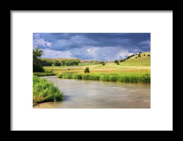 Nebraska Framed Print featuring the photograph Down by the Middle Loup - Nebraska Sandhills by Susan Rissi Tregoning