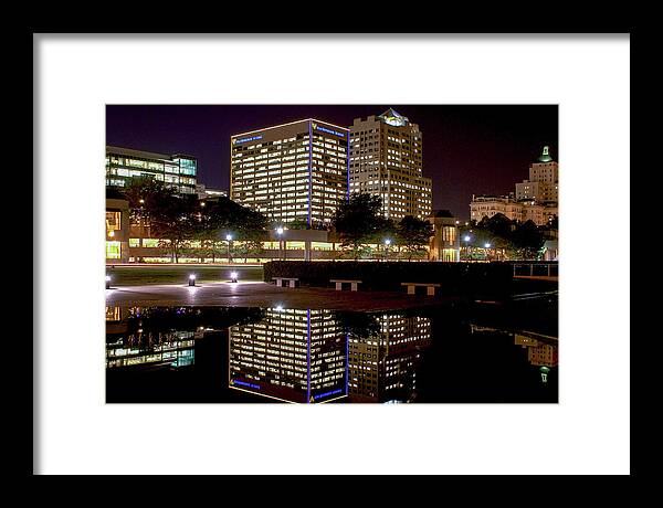 Milwaukee Framed Print featuring the photograph Downtown Reflections by Deb Beausoleil