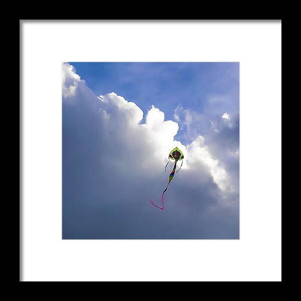 Kite Framed Print featuring the photograph Dragon Kite by Grey Coopre