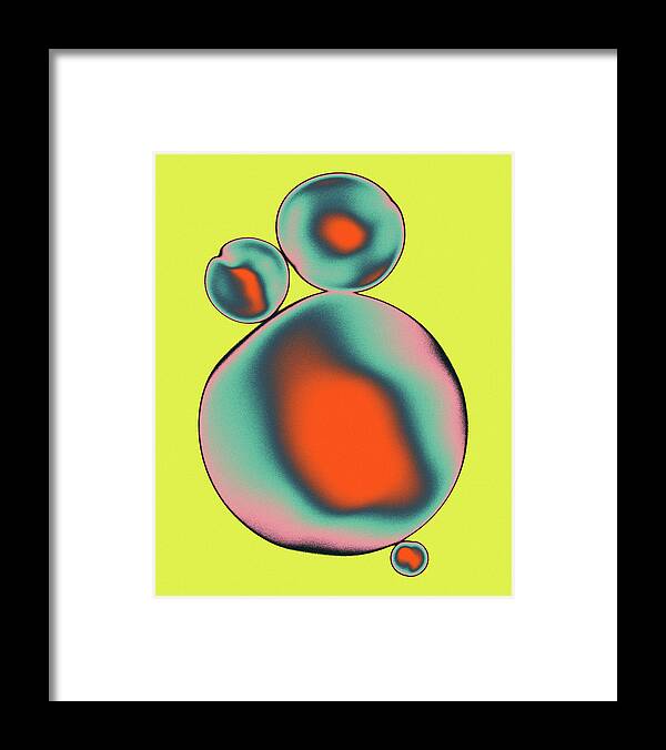 Gradient Framed Print featuring the digital art Ectoplasm 4 by Jazzberry Blue