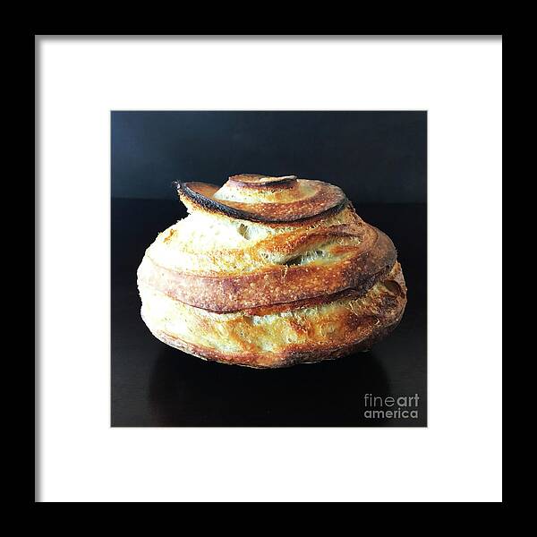  Framed Print featuring the photograph Dramatic Spiral Sourdough Quartet 7 by Amy E Fraser