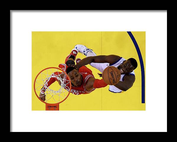 Playoffs Framed Print featuring the photograph Draymond Green and Dwight Howard by Thearon W. Henderson