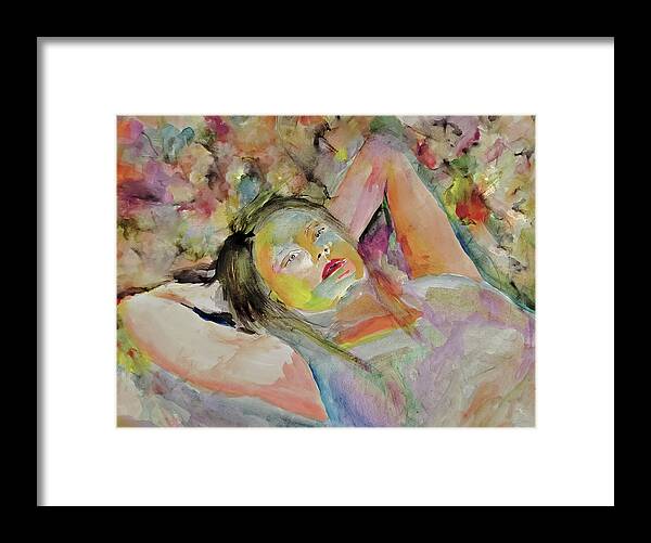 Dream Framed Print featuring the painting Dream Away by Lisa Kaiser