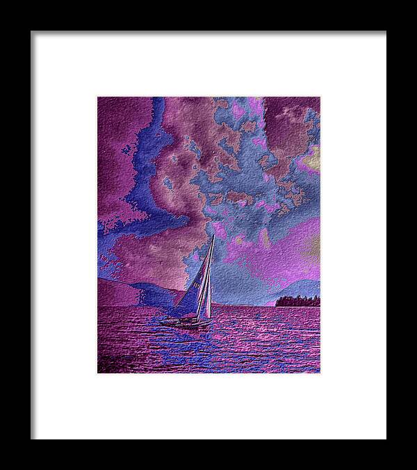 Sail Framed Print featuring the digital art Dreaming of Sailing One by Russ Considine