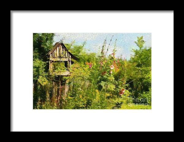 Alcea Framed Print featuring the photograph Dreaming of Summer by Eva Lechner