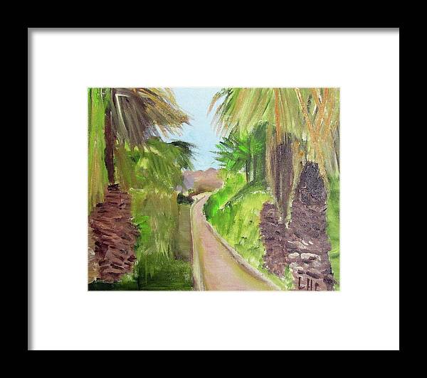 Israel Framed Print featuring the painting Dreaming of Travel Again by Linda Feinberg