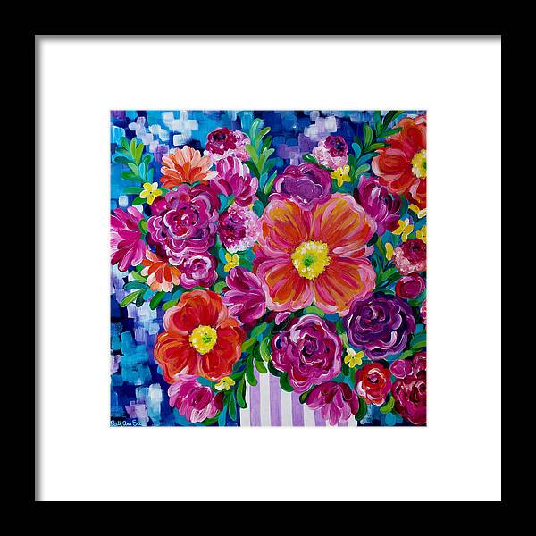 Flowers Framed Print featuring the painting Dreams of Spring by Beth Ann Scott