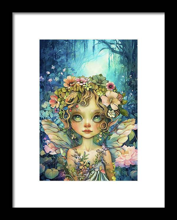 Fantasy Framed Print featuring the mixed media Dreamy by Tammera Malicki-Wong