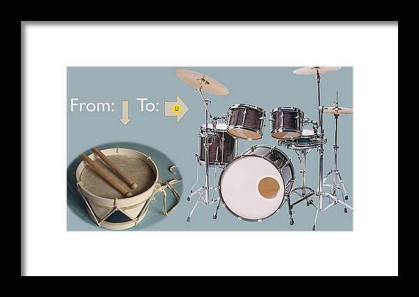 Drums Framed Print featuring the photograph Drums From This To This by Nancy Ayanna Wyatt