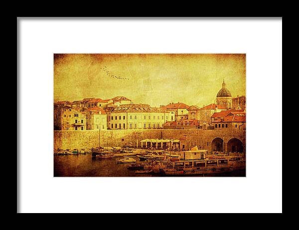 Croatia Framed Print featuring the photograph Dubrovnik by Andrew Paranavitana