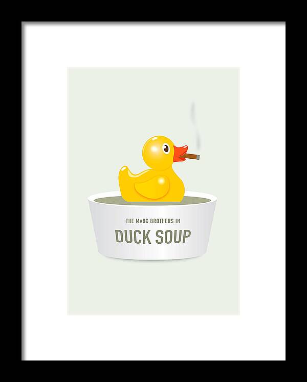 Movie Poster Framed Print featuring the digital art Duck Soup - Alternative Movie Poster by Movie Poster Boy