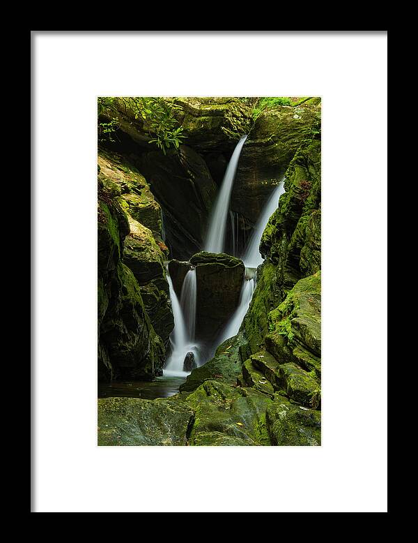 Blue Ridge Mountains Framed Print featuring the photograph Duggars Creek Falls 1 by Melissa Southern