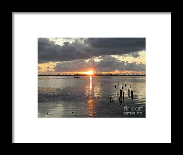 Sunset Framed Print featuring the photograph Dunedin Sunset by World Reflections By Sharon