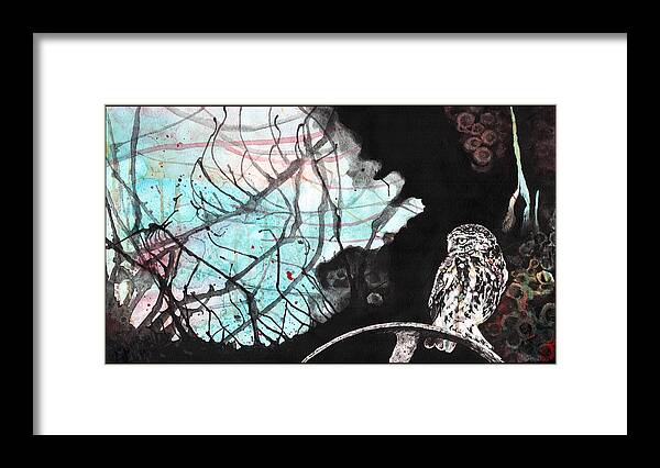 Goth Framed Print featuring the painting Duplicity by Tiffany DiGiacomo
