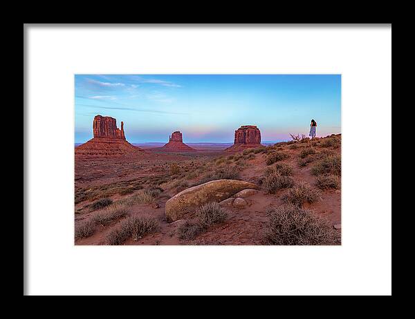 East Mitten Framed Print featuring the photograph Dusk in the Valley by Paul LeSage