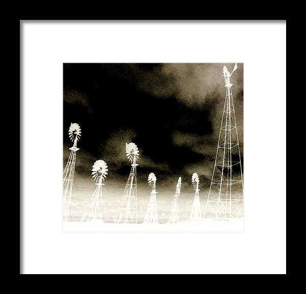 Windmill Framed Print featuring the photograph Dust in the Wind by Max Mullins
