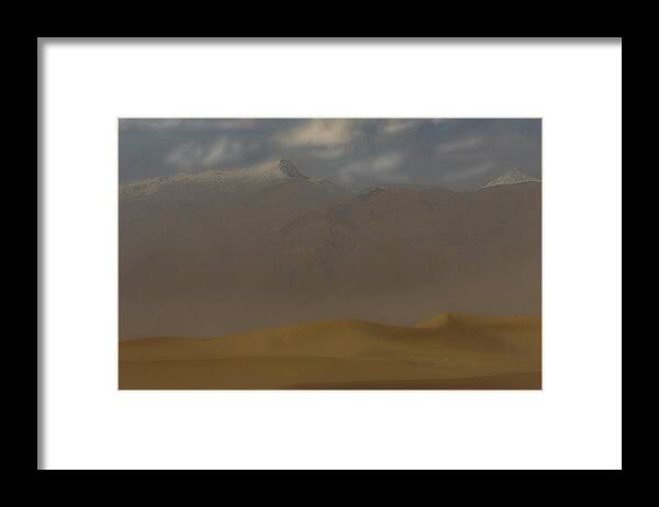 National Park Framed Print featuring the photograph Dust on the Dunes by Mike Lee