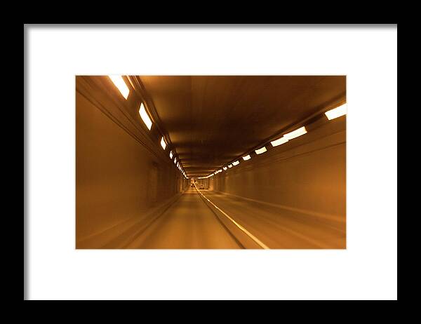 Massey Framed Print featuring the photograph dv8 Tunnel by Jim Whitley