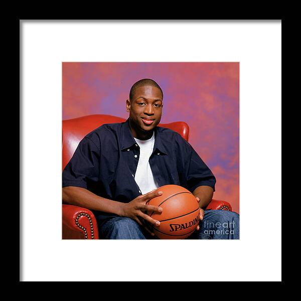 Nba Pro Basketball Framed Print featuring the photograph Dwyane Wade by David Sherman