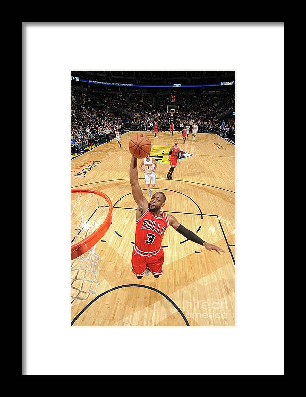 Nba Pro Basketball Framed Print featuring the photograph Dwyane Wade by Garrett Ellwood
