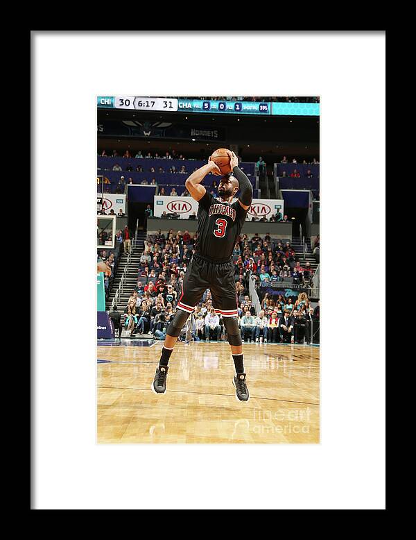 Dwyane Wade Framed Print featuring the photograph Dwyane Wade by Kent Smith