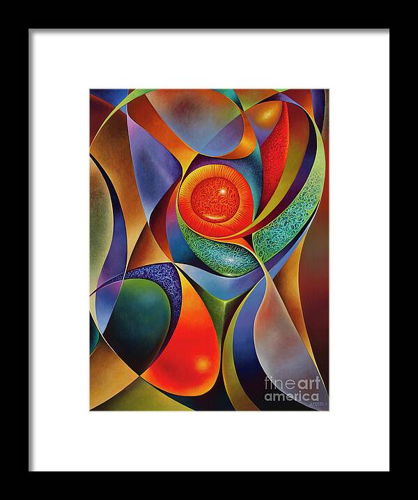 Chalice Framed Print featuring the painting Dynamic Series #28 by Ricardo Chavez-Mendez