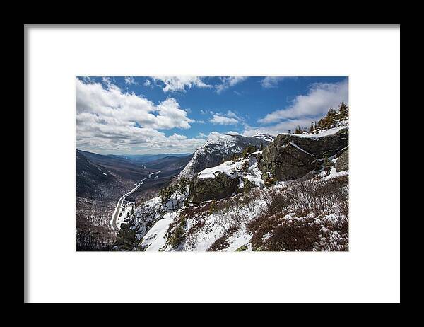 Eagle Framed Print featuring the photograph Eagle Cliff Winter Views by White Mountain Images