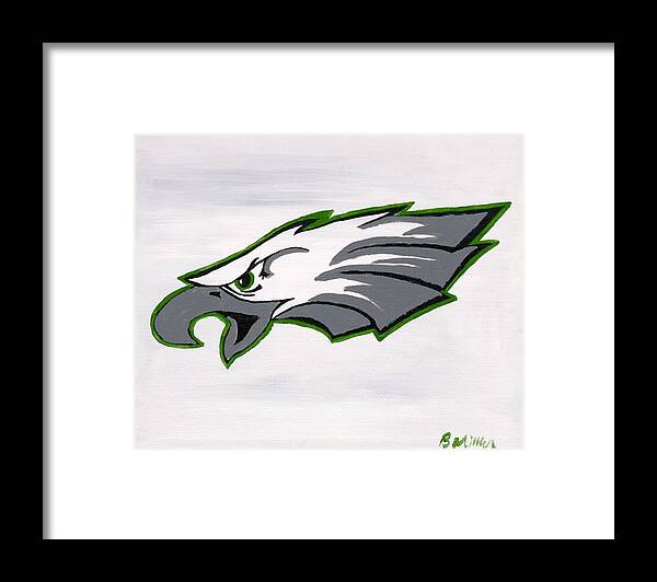 Eagles Framed Print featuring the painting Eagles Painting by Britt Miller