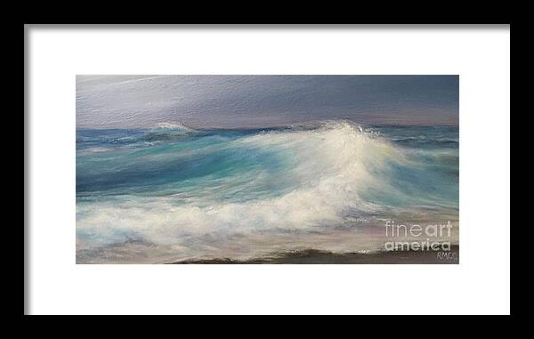 Beach Framed Print featuring the painting Early Evening Beach by Rose Mary Gates