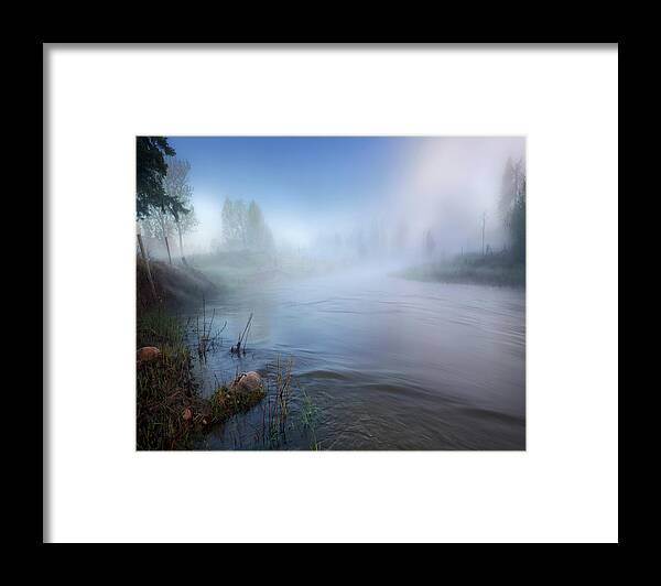 Landscape Framed Print featuring the photograph Early Morning by the Creek by Dan Jurak