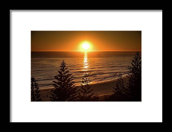 Australian Beaches Framed Print featuring the photograph Early Riser by Az Jackson