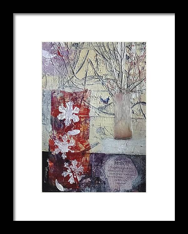 Spring Framed Print featuring the mixed media Early Spring by Suzanne Berthier