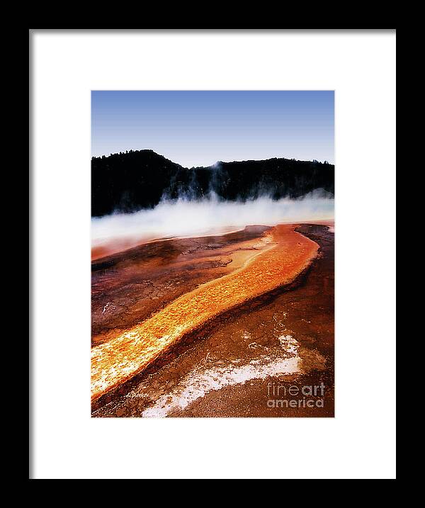 Yellowstone Framed Print featuring the photograph EARTH's MONET - 4 by Linda Parker