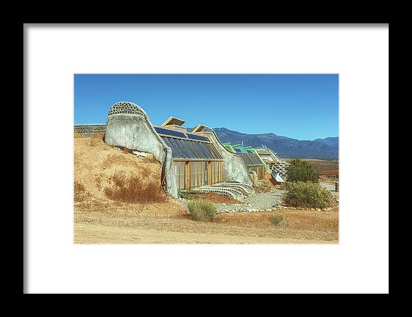 Taos Framed Print featuring the photograph Earthship - Taos New Mexico by Susan Rissi Tregoning
