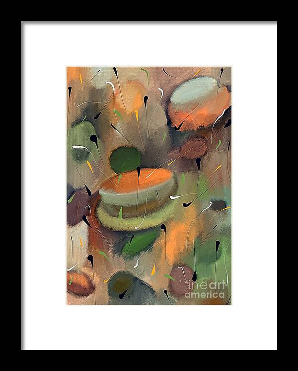 Earthy Matte Framed Print featuring the digital art Earthy Matter by Laurie's Intuitive