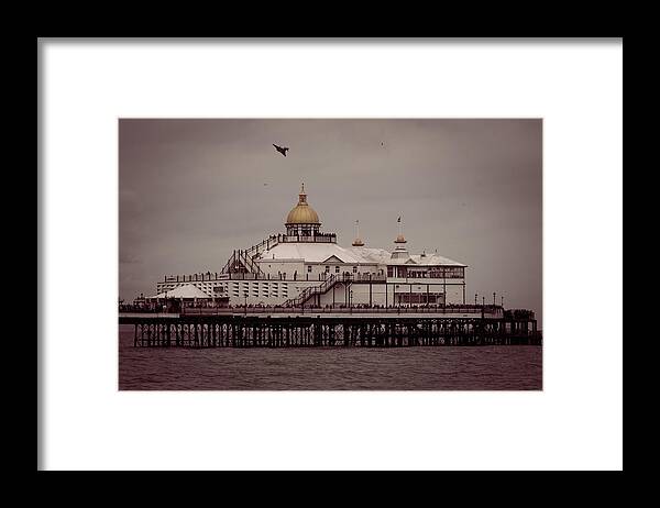Eastbourne International Airshow Framed Print featuring the photograph Eastbourne flyover by Andrew Lalchan