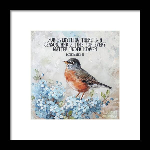 Bird Framed Print featuring the painting Ecclesiastes 3 by Tina LeCour