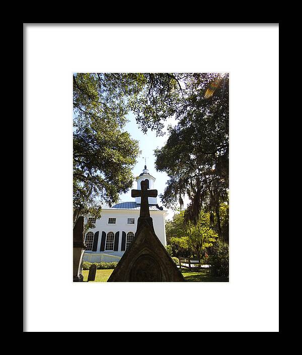  Framed Print featuring the photograph Edisto Crosses by Heather E Harman