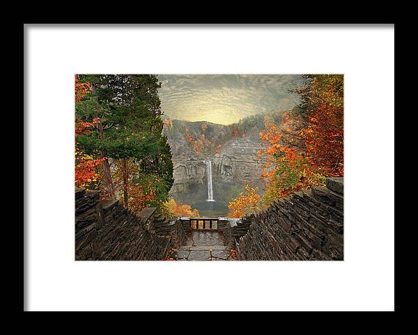 Autumn Framed Print featuring the photograph Taughannock Welcomes Autumn by Jessica Jenney