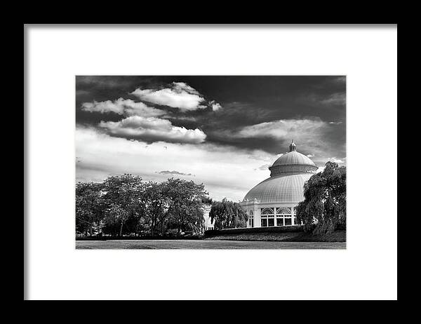 New York Botanical Garden Framed Print featuring the photograph The Conservatory View by Jessica Jenney
