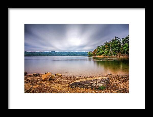 Storms Framed Print featuring the photograph Moving Front by Ed Newell
