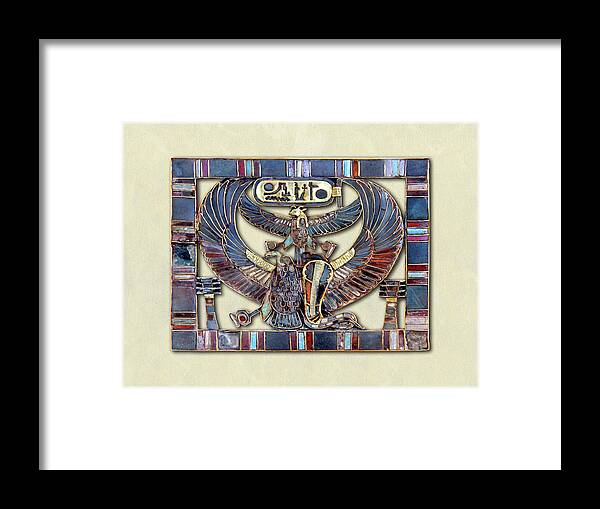 Egyptian Amulet Framed Print featuring the photograph Egyptian Amulet by Weston Westmoreland