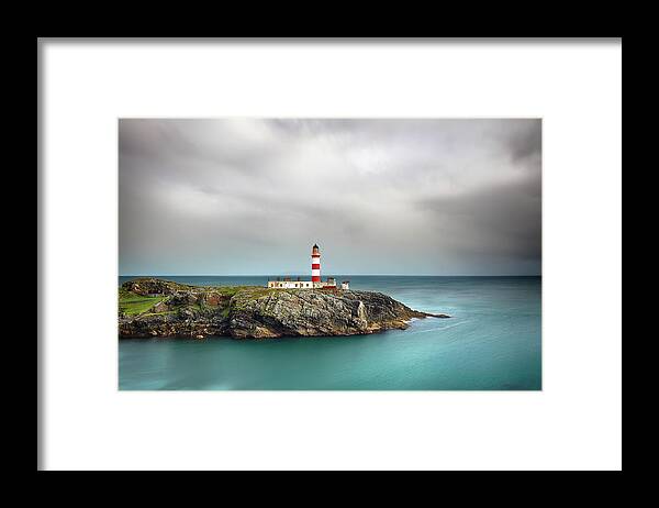 Eilean Glas Lighthouse Framed Print featuring the photograph Eilean Glas Lighthouse 4 by Grant Glendinning