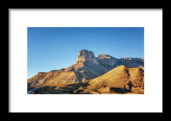 Texas Framed Print featuring the photograph El Capitan - Guadalupe Mountains National Park by Susan Rissi Tregoning