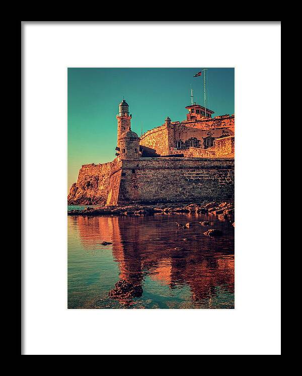 Cuba Framed Print featuring the photograph El Morro False Color by Levin Rodriguez