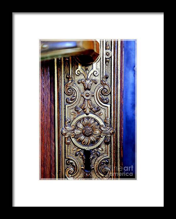 Keyhole Framed Print featuring the photograph Elegant Keyhole by Carol Groenen