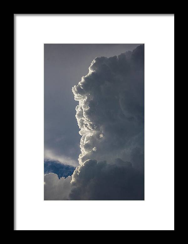 Nebraskasc Framed Print featuring the photograph Elements of Light and Storm 003 by NebraskaSC