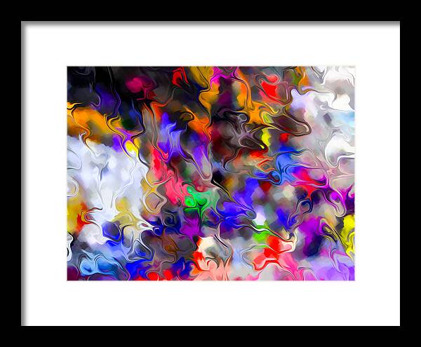Artwork #handmade#unique#creativity #abstract#design#illustration# Framed Print featuring the digital art Elements of Nature/abstract design by Aleksandrs Drozdovs