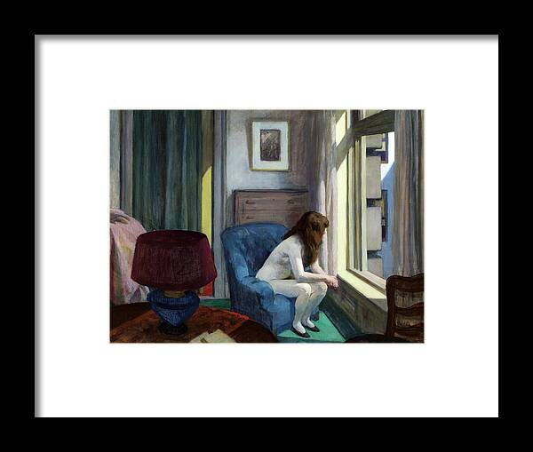 Edward Hopper Framed Print featuring the painting Eleven am by Edward Hopper