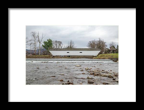 Architecture Framed Print featuring the photograph Elizabethton Covered Bridge 6 by Cindy Robinson